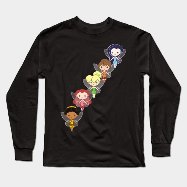 Fairy Friends: Lil' CutiEs Long Sleeve T-Shirt by Ellador